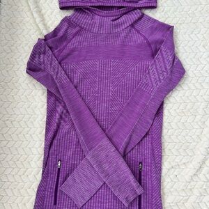 lululemon athletica Purple Cowl Neck Sweater
